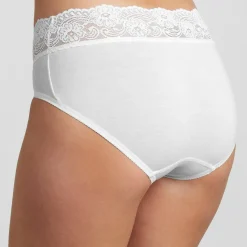 Lot de 4 culottes classiques - Blanc Sloggi en coton