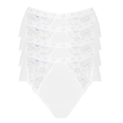 Lot de 4 culottes classiques - Blanc Sloggi en coton
