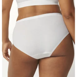Lot de 4 culottes classiques - Blanc Sloggi en coton