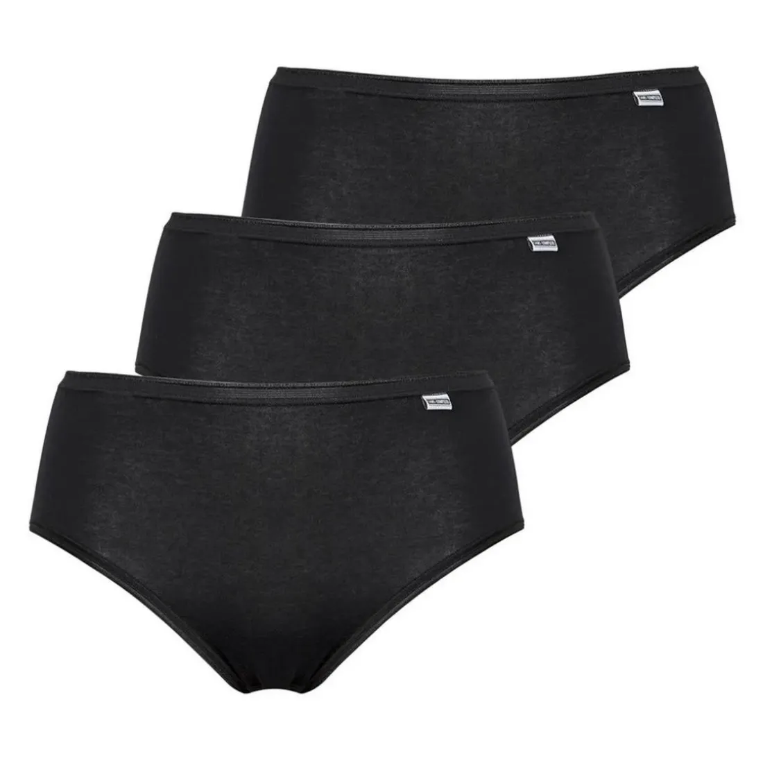 Lot de 3 culottes coton Noir - Sans Complexe en coton bio