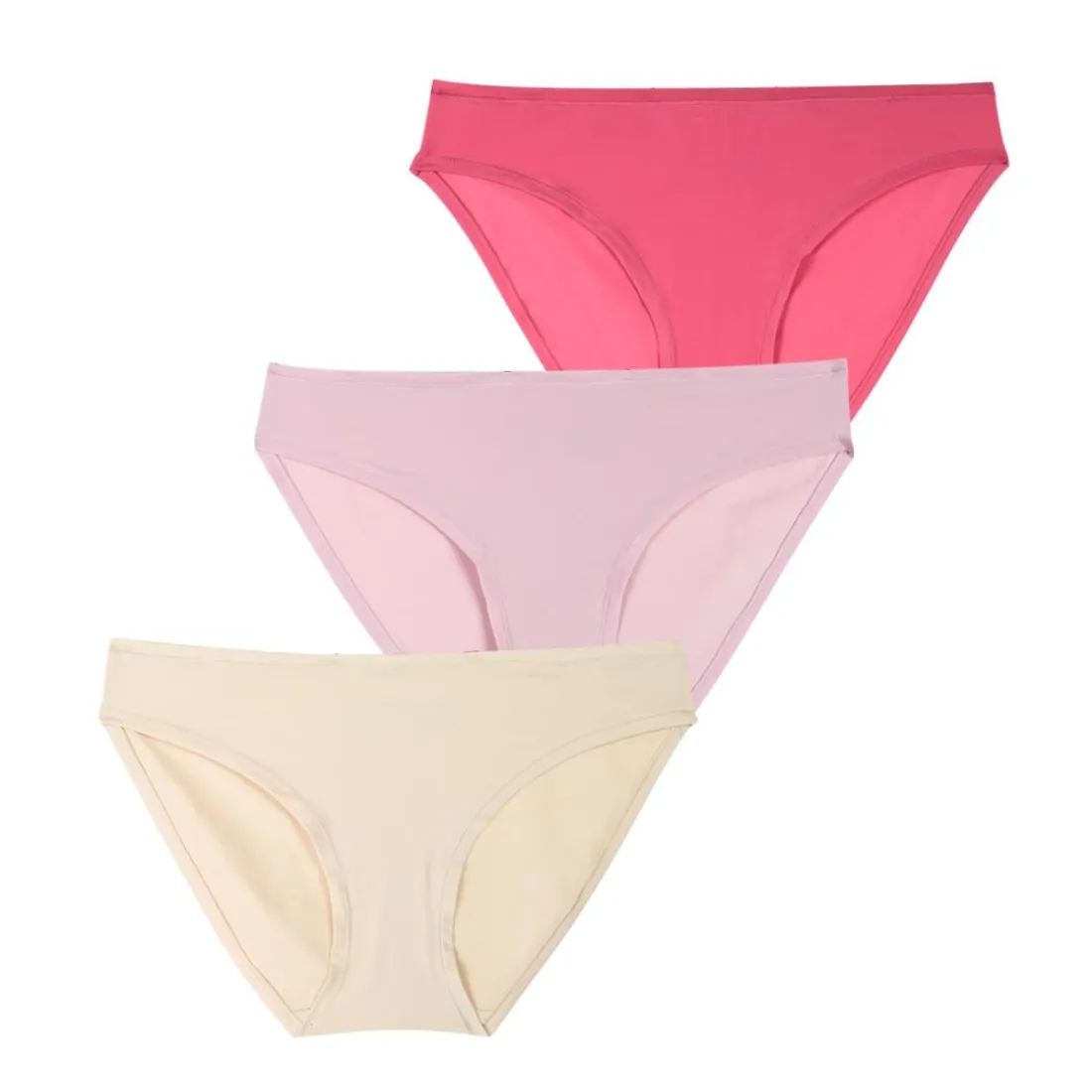 Lot de 3 culottes femme Ecopack Micro Athena multicolore
