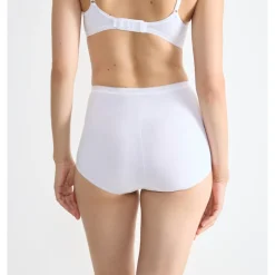 Lot de 4 culottes hautes - Blanc Sloggi en coton