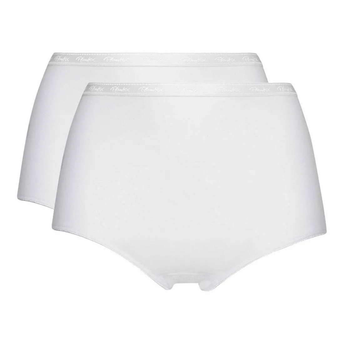 Lot de 2 culottes hautes - Blanc Playtex en coton bio