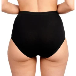 Lot de 3 culottes taille haute coton Noir - Sans Complexe en coton bio