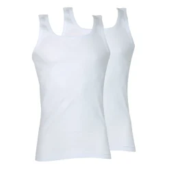 Lot de 2 débardeurs homme Coton Bio blanc