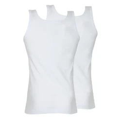 Lot de 2 débardeurs homme Coton Bio blanc