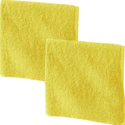 Lot de 2 Essuie-mains PRATIK carré coloré Lauréat jaune
