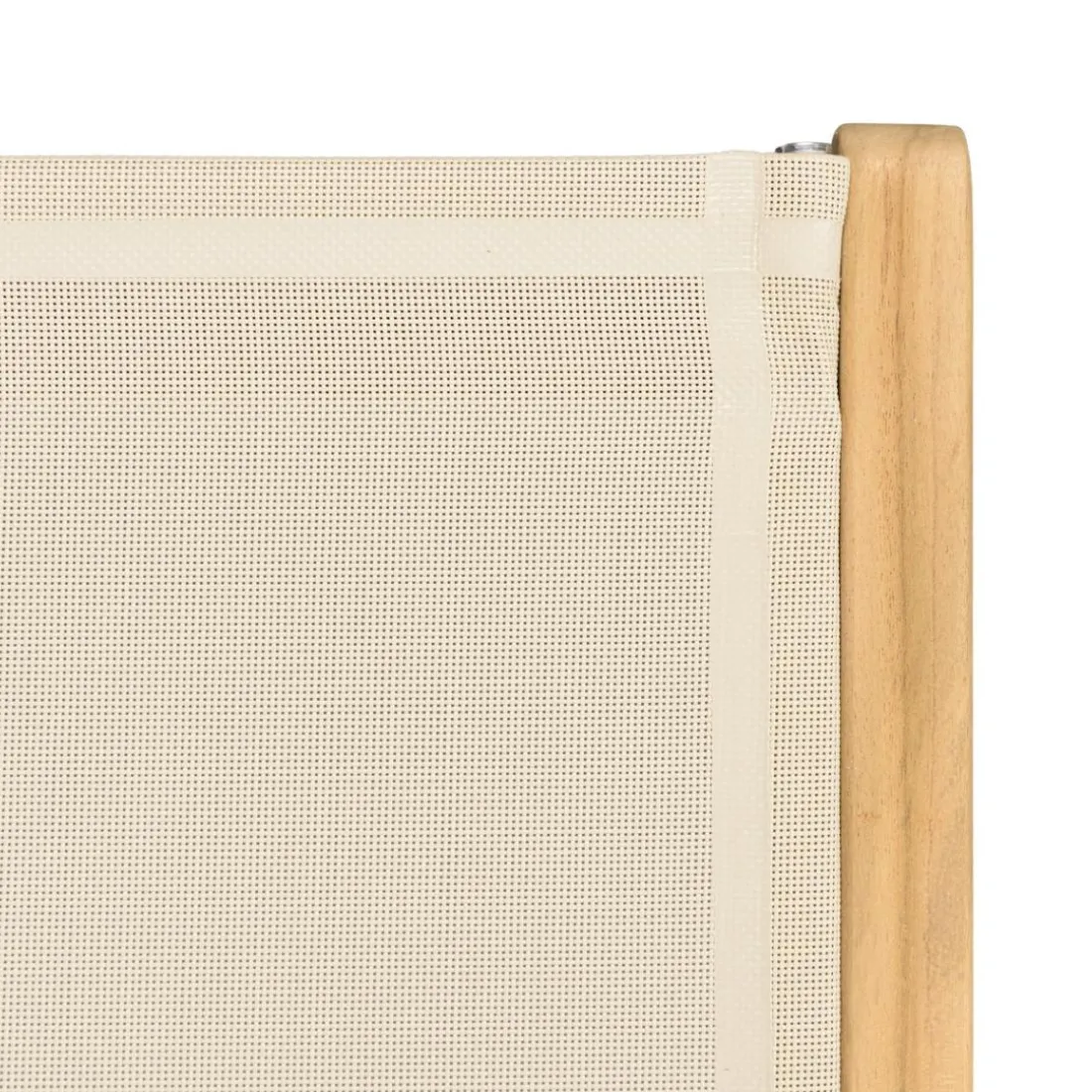 Lot de 2 fauteuils pliants textilène couleur beige