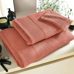 Lot de 2 gants de toilette épais BEESPONGE rose