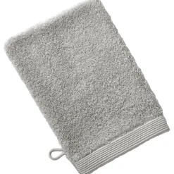 Lot de 2 gants de toilette CAROLINE 15x21 gris perle