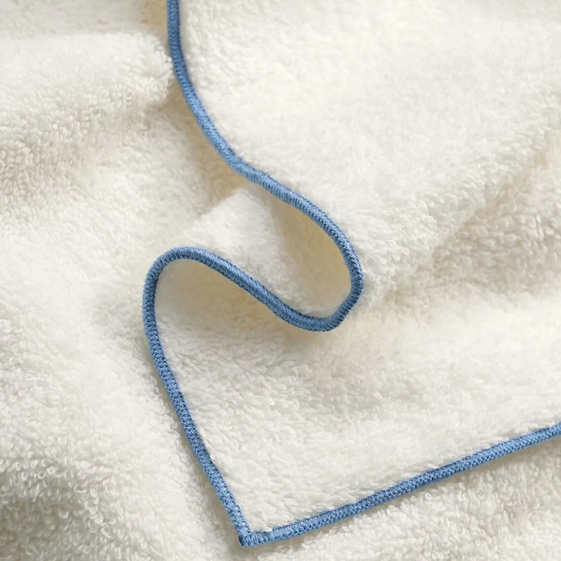 Lot de 2 gants de toilette 480g/m² SAMIA blanc cassé 15x21cm