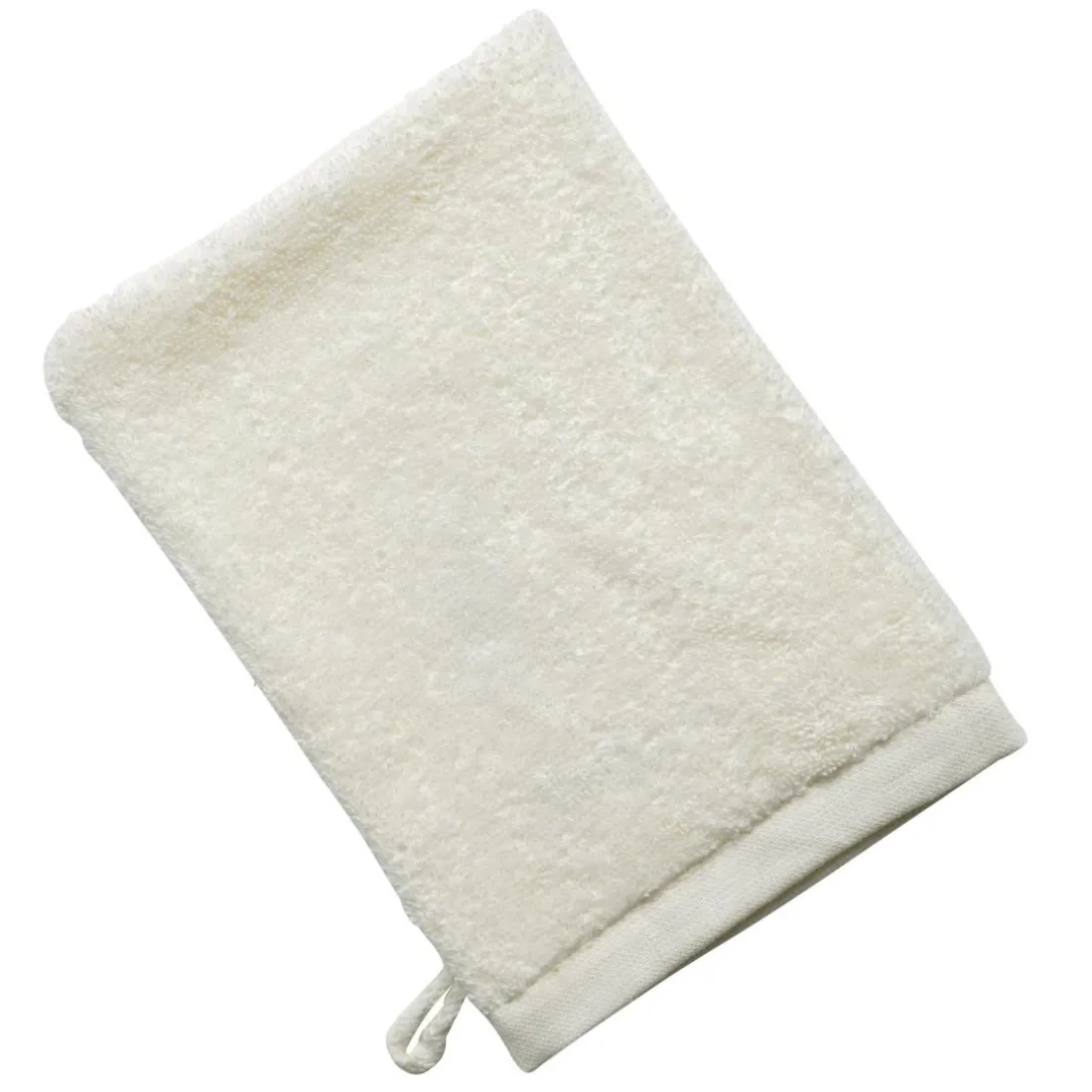 Lot de 2 gants de toilette 480g/m² SAMIA blanc cassé 15x21cm