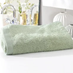 Lot de 2 gants de toilette CAROLINE 15x21 vert amande