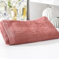 Lot de 2 gants de toilette CAROLINE 15x21 bois de rose
