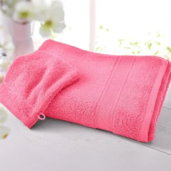 Lot de 2 gants de toilette CLAIRE 420g/m² rose