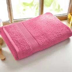 Lot de 2 gants de toilette CLAIRE 420g/m² rose