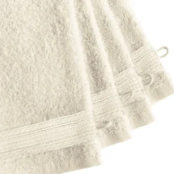 Lot de 4 gants de toilette coton 600 gm² écru 15x22 TERTIO®