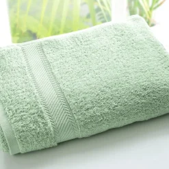Lot de 2 gants de toilette CLAIRE 420g/m² vert jade
