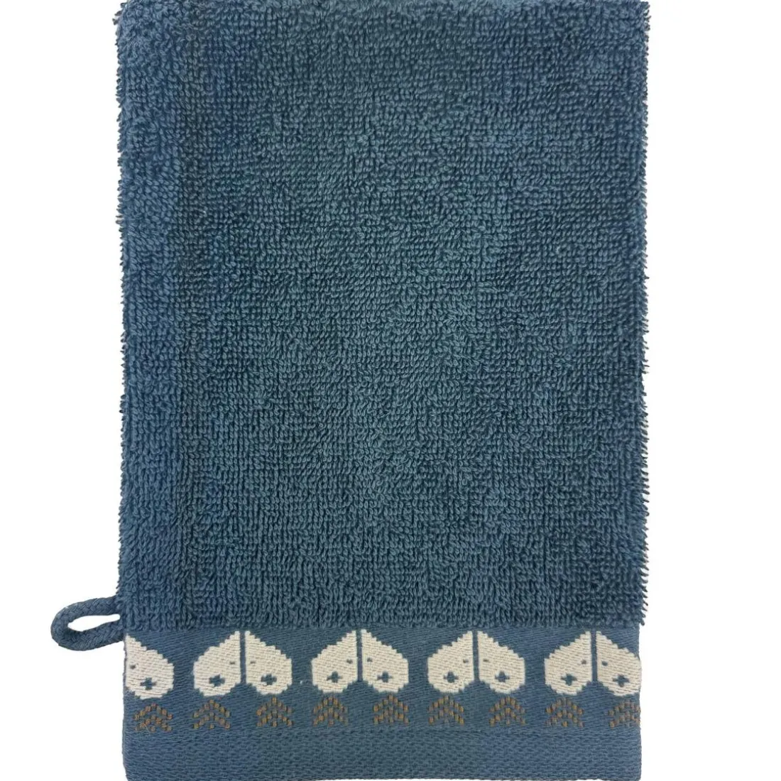 Lot de 2 gants de toilette RECIT D'HIVER 15x21 bleu