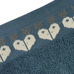 Lot de 2 gants de toilette RECIT D'HIVER 15x21 bleu