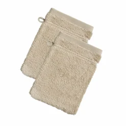 Lot de 2 gants uni lauréat prestige-600g/m2 - Beige - Sable