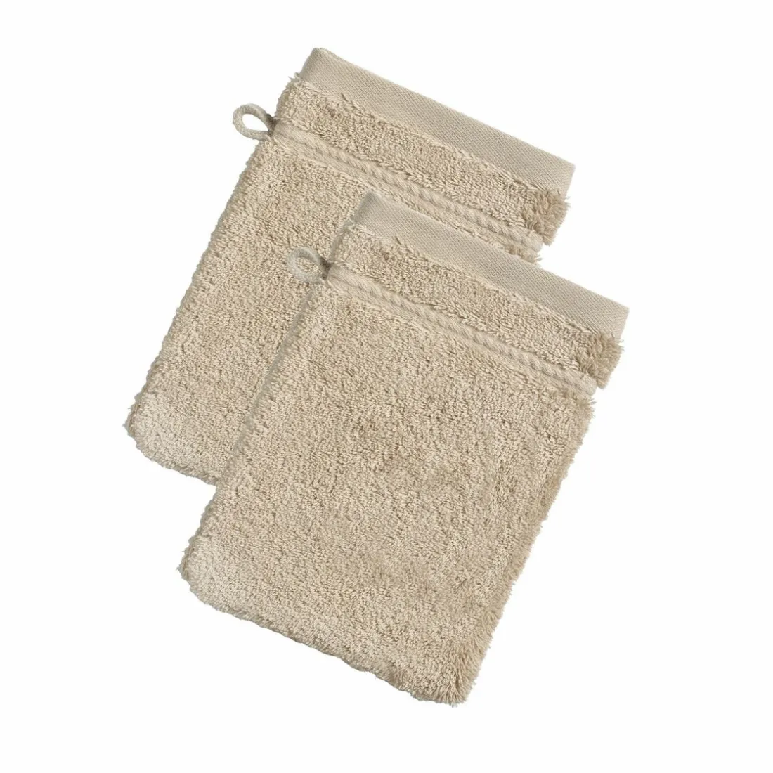 Lot de 2 gants uni lauréat prestige-600g/m2 - Beige - Sable
