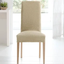 Lot de 2 housses de chaise bi-extensibles - Beige