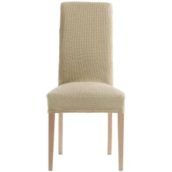 Lot de 2 housses de chaise bi-extensibles - Beige