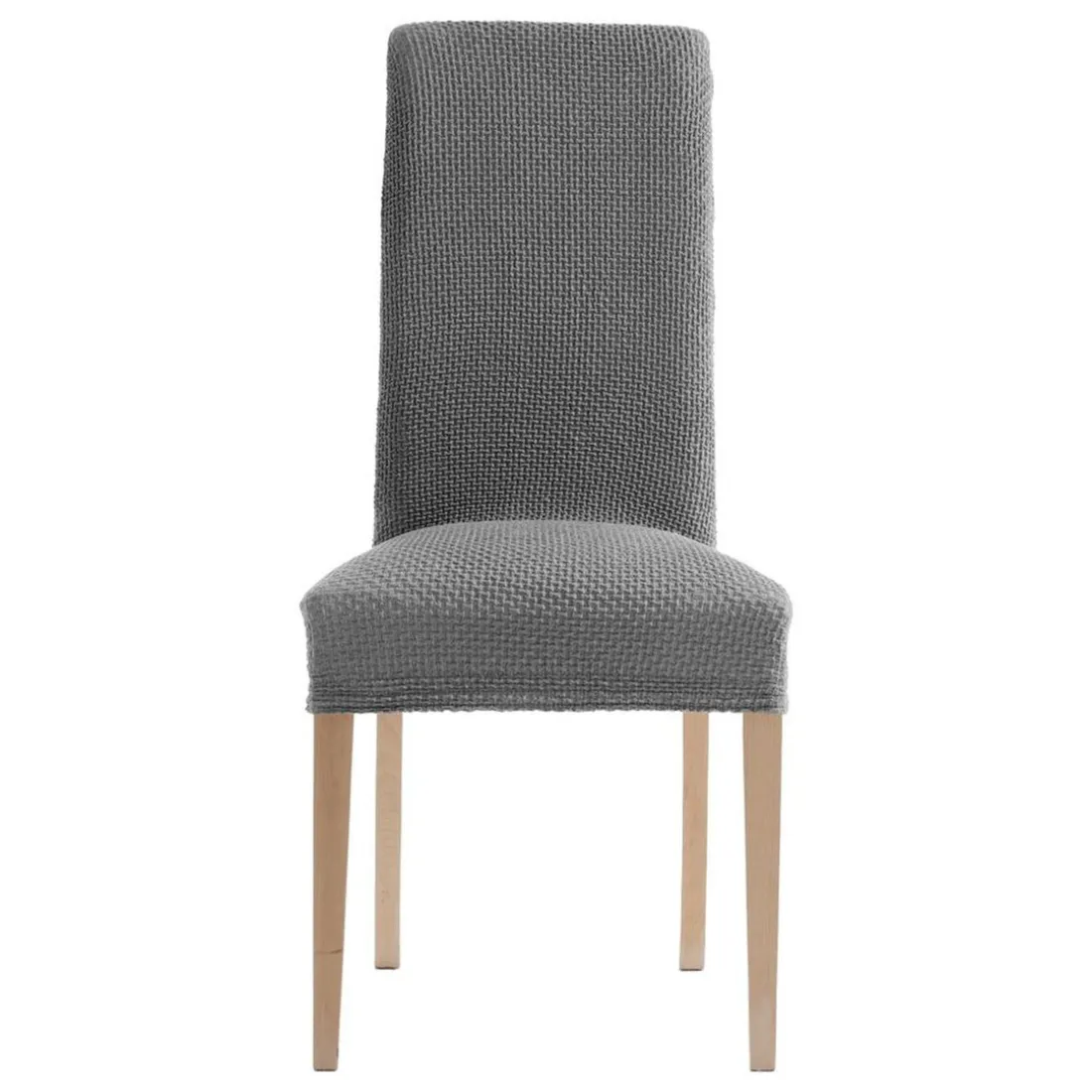 Lot de 2 housses de chaise bi-extensibles - Gris anthracite