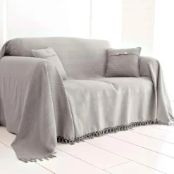 Lot de 2 Housses de coussin JC ORION gris