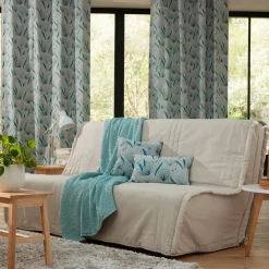 Lot de 2 Housses de coussin KEVARA beige chiné