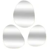 Lot de 3 Miroirs Métal doré Orga Lida