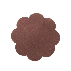 Lot de 3 paires de cache-tétons en soie marron