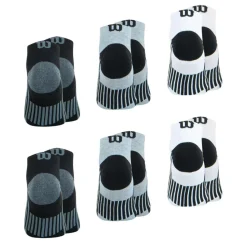 Lot de 6 paires de chaussettes basses homme Sport Wilson noir