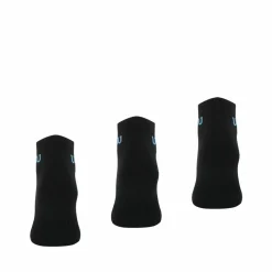 Lot de 3 paires de chaussettes basses homme Essentiel Wilson Noir en coton