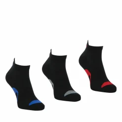Lot de 3 paires de chaussettes basses homme Lifestyle Wilson Noir en coton