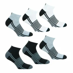 Lot de 6 paires de chaussettes basses homme Lifestyle Wilson Gris