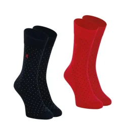 Lot de 2 paires de mi-chaussettes homme Coton Peigné Edition anniversaire Eminence multicolore
