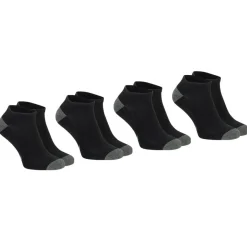 Lot de 4 paires de socquettes homme Ecopack Sport Athena noir en coton