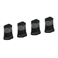 Lot de 4 paires de socquettes homme Ecopack Sport Athena noir en coton