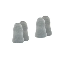 Lot de 2 paires de socquettes invisibles homme Essentiel Wilson gris en coton