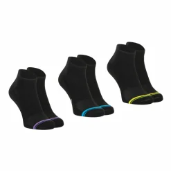 Lot de 3 paires de socquettes Training Dry noir en coton pour homme
