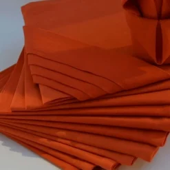 Lot de 12 Serviettes ARC EN CIEL Paprika 44 x 44 cm