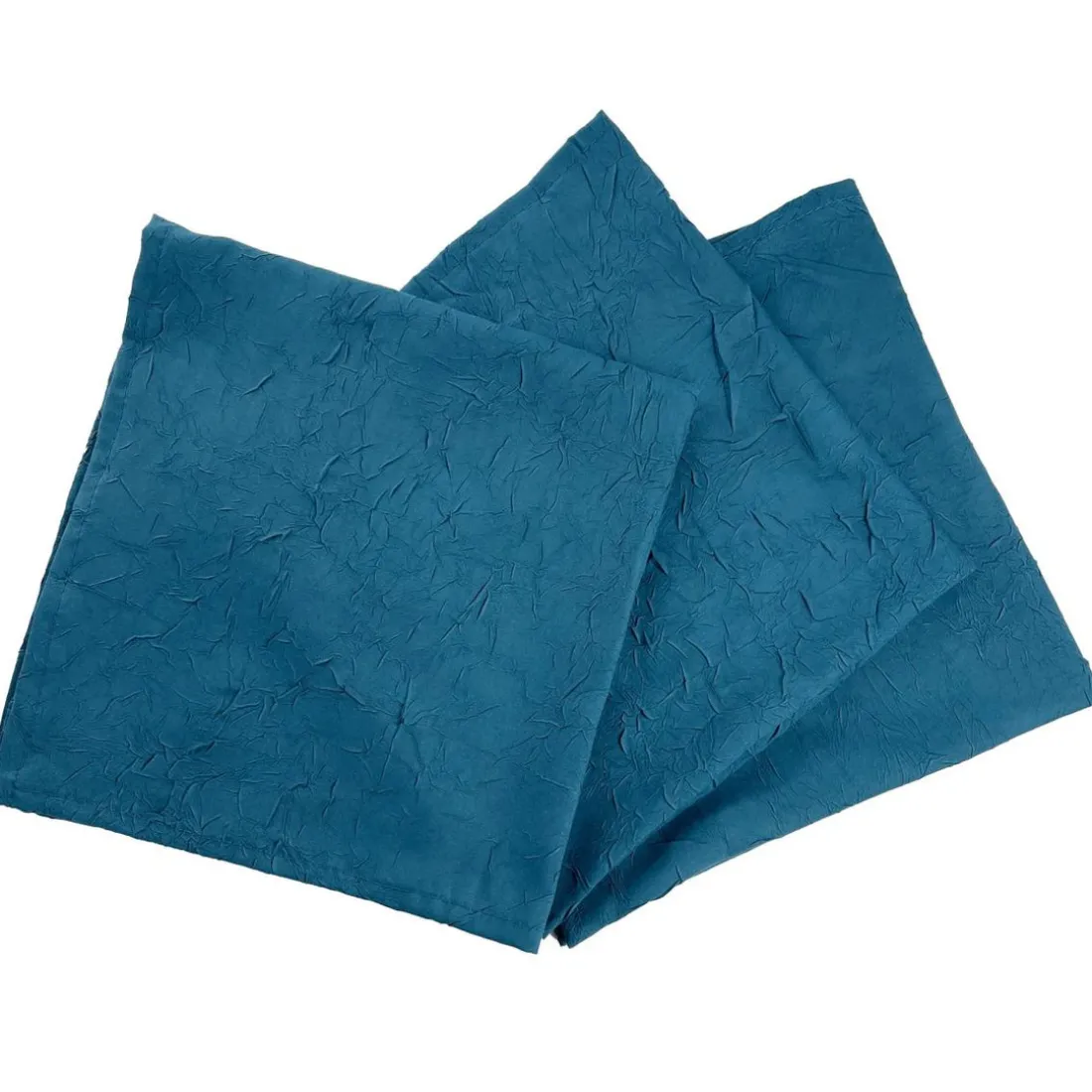 Lot de 3 Serviettes de table FONTANA Bleu orage