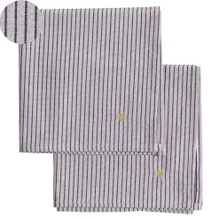 Lot de 2 serviettes de table LEONIE Poivre rose 40 x 40