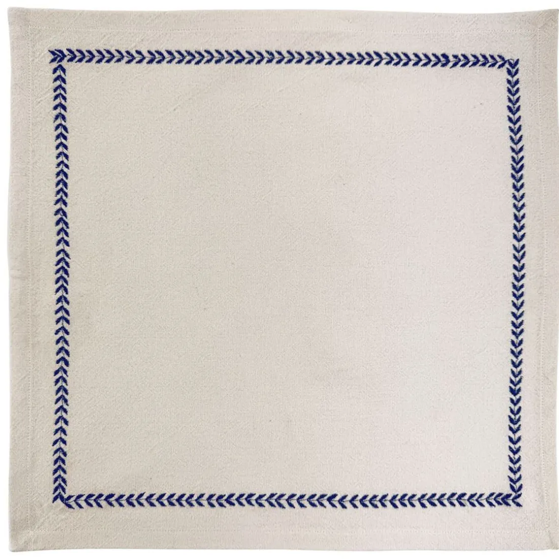 Lot de 4 serviettes de table 40x40 blanc cassé