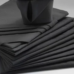 Lot de 12 serviettes de table ARC EN CIEL anthracite 44 x 44 cm