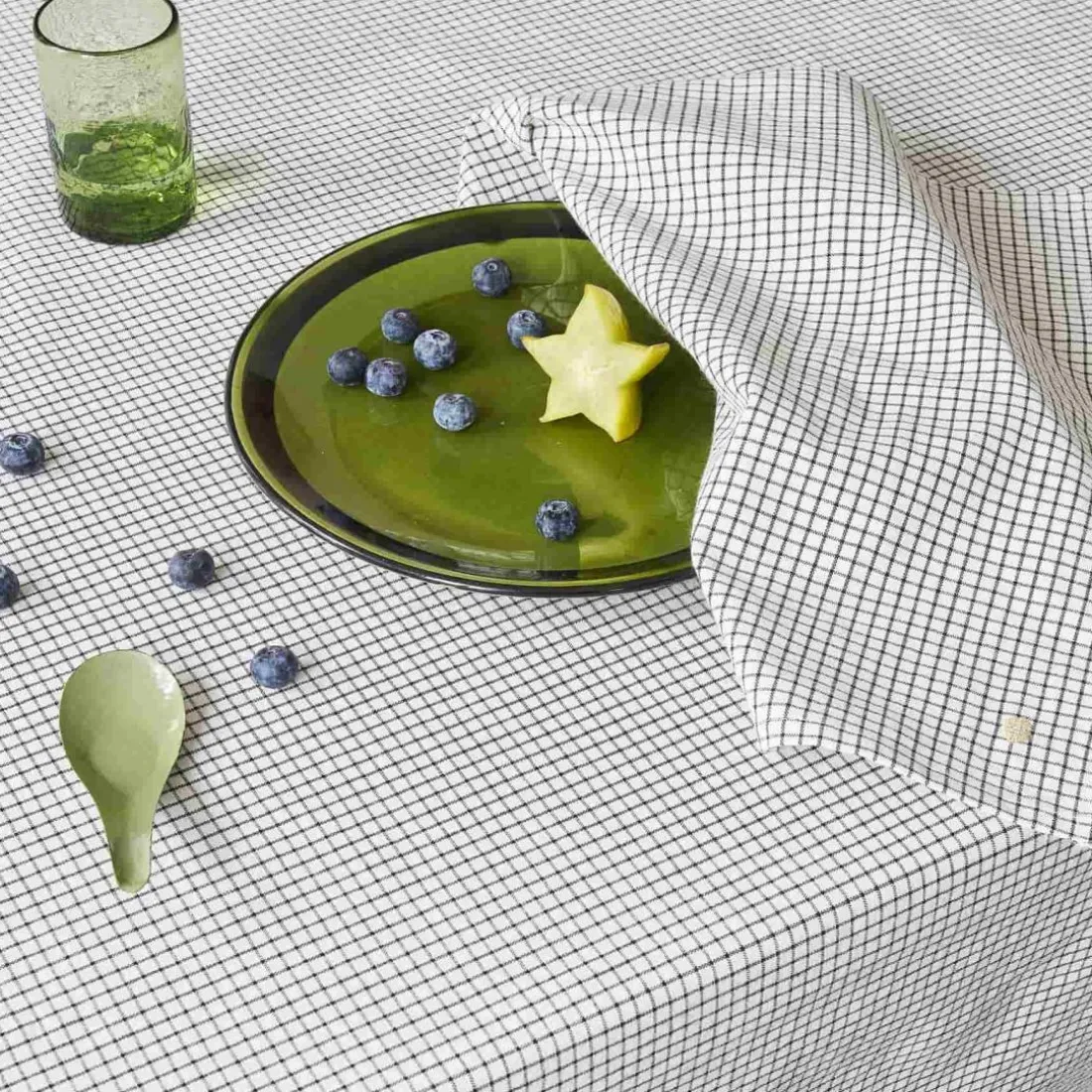 Lot de 2 serviettes de table GUSTAVE Caviar 40 x 40