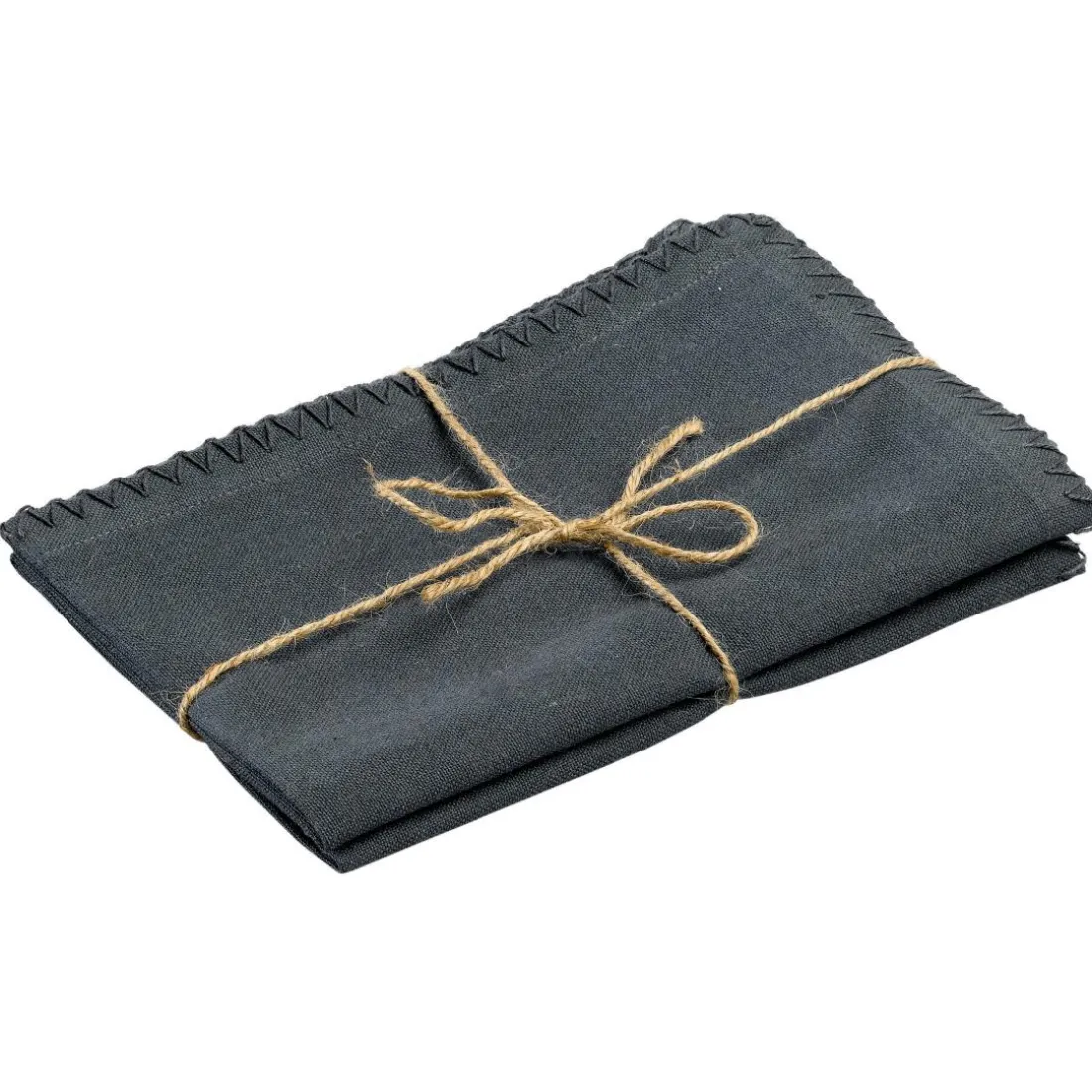 Lot de 2 serviettes de table recyclées Delia Ombre