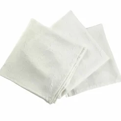 Lot de 3 serviettes froissé permanent Becquet